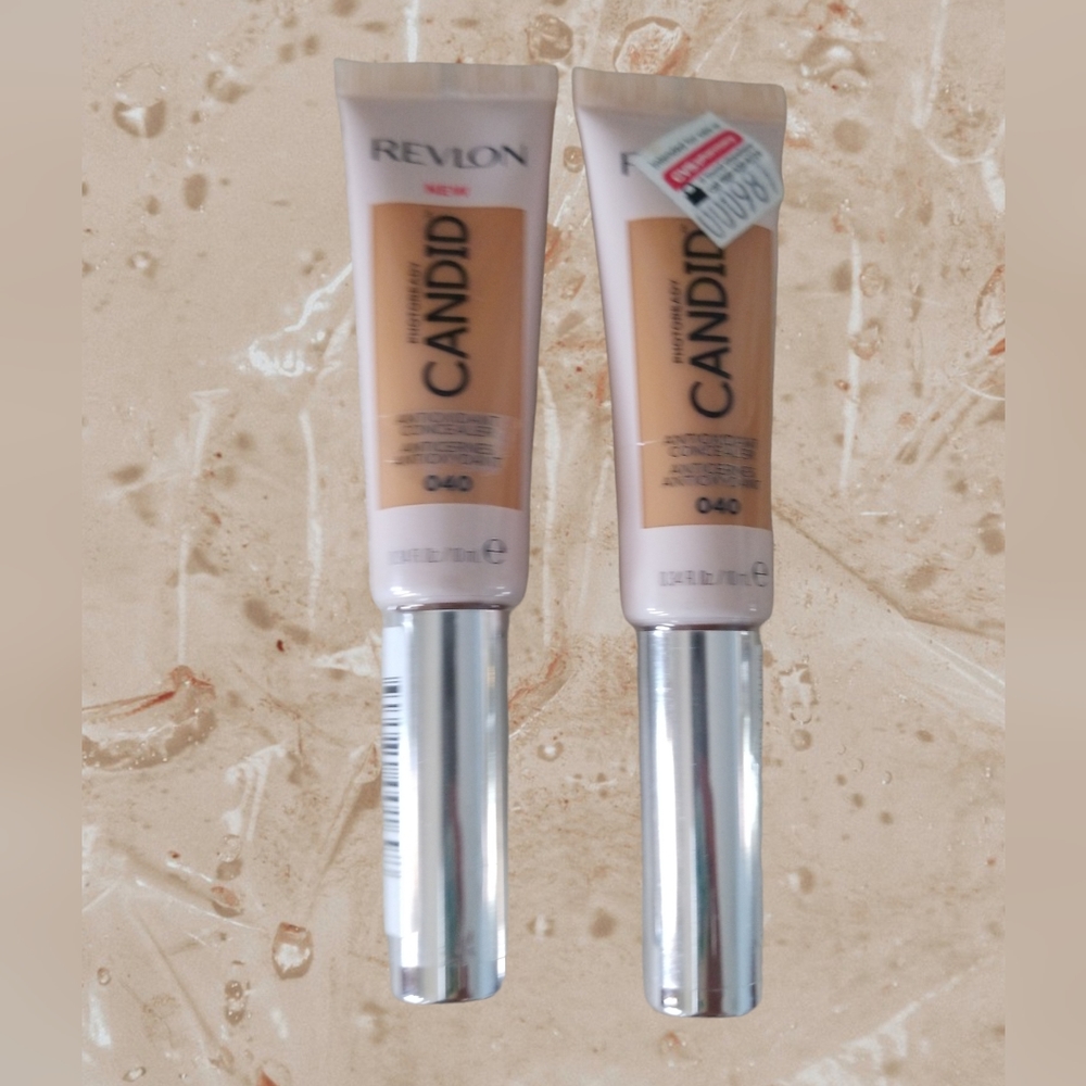 NWT Revlon 2 pack CANDID Photoready Antioxidant Concealer; Color 40, Medium Tint